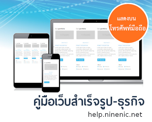 คู่มือเว็บสำเร็จรูปธุรกิจ แนะนำโดย เว็บไซต์สำเร็จรูป Ninenic 