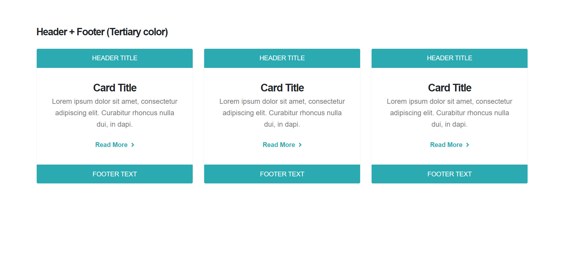 Shortcodes cards - header footer color tertiary แนะนำ เว็บไซต์สำเร็จรูป NineNIC