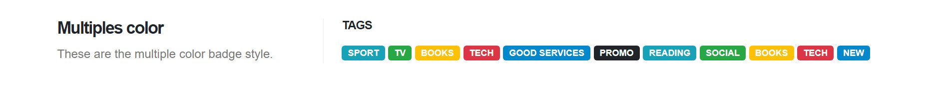Shortcodes Tags - multiple color แนะนำ เว็บไซต์สำเร็จรูป NineNIC